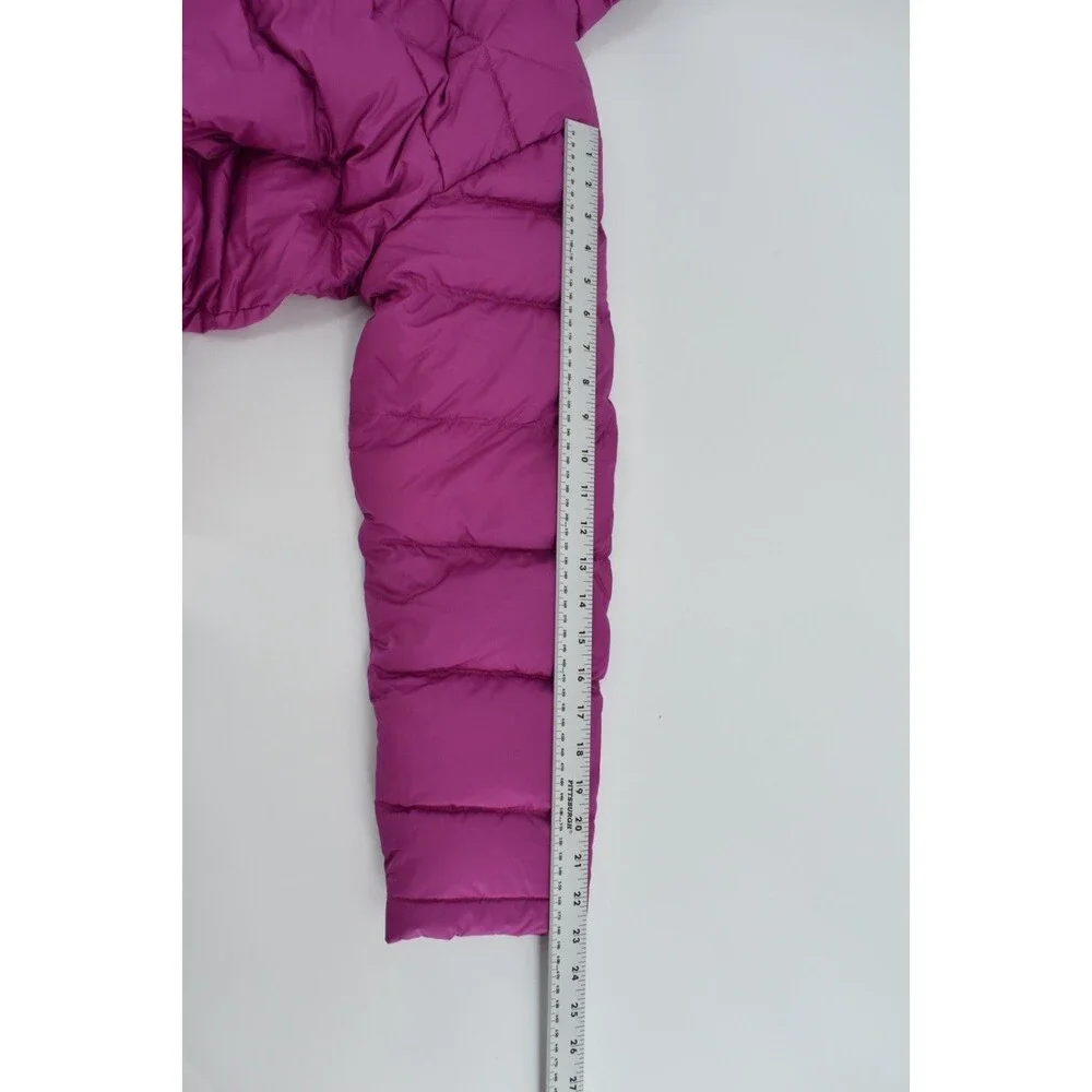 LL Bean Youth XL 18 Wild Aster Pink Sherpa Lined Removable Hood Jacket NWT